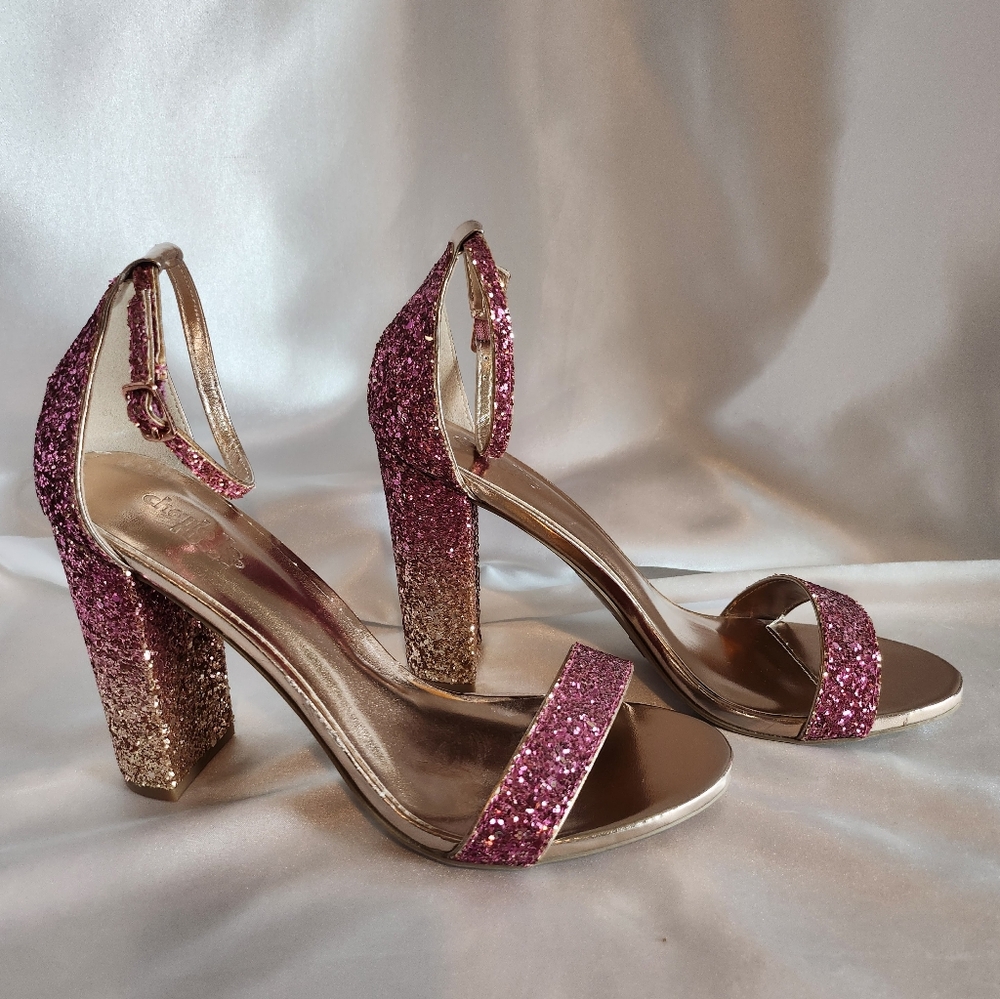 Charlotte Russe Ombre Chunky Glitter Heel